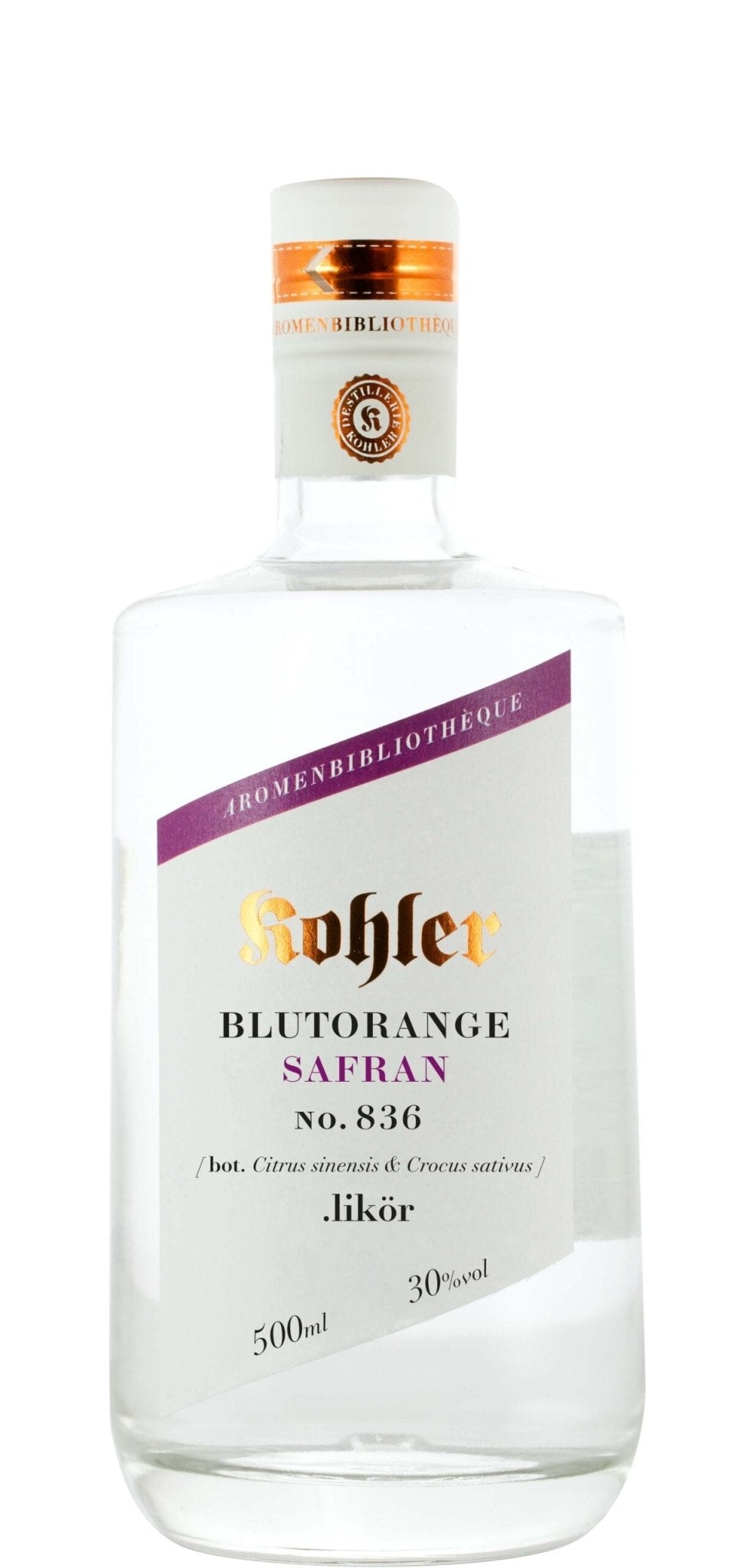 Blutorange & Safran »Distillers Cut« .likör 59%vol - Destillerie Kohler - Aromenbibliothéque
