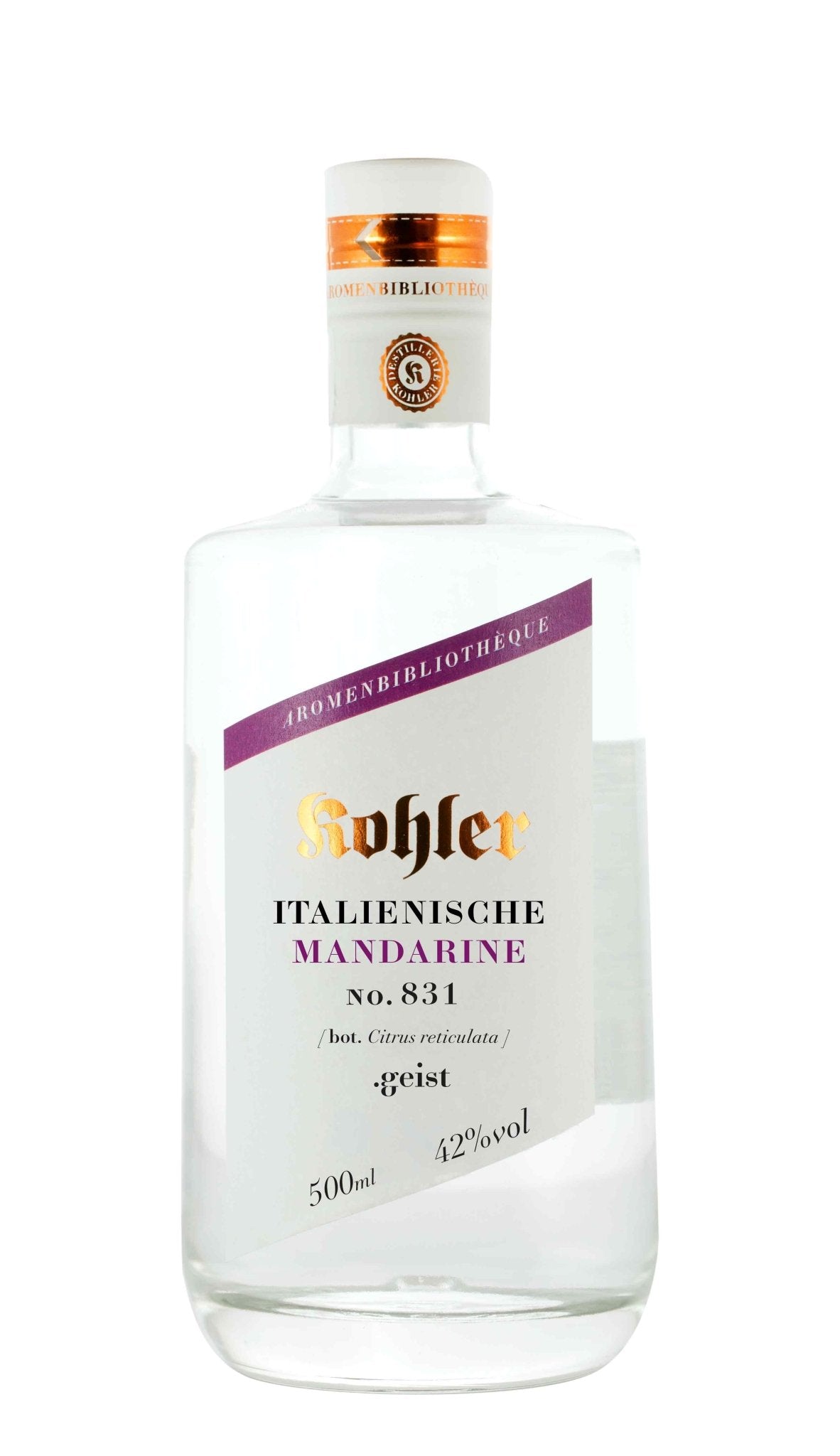 Italienische Mandarine .geist 42%vol - Destillerie Kohler - Aromenbibliothéque
