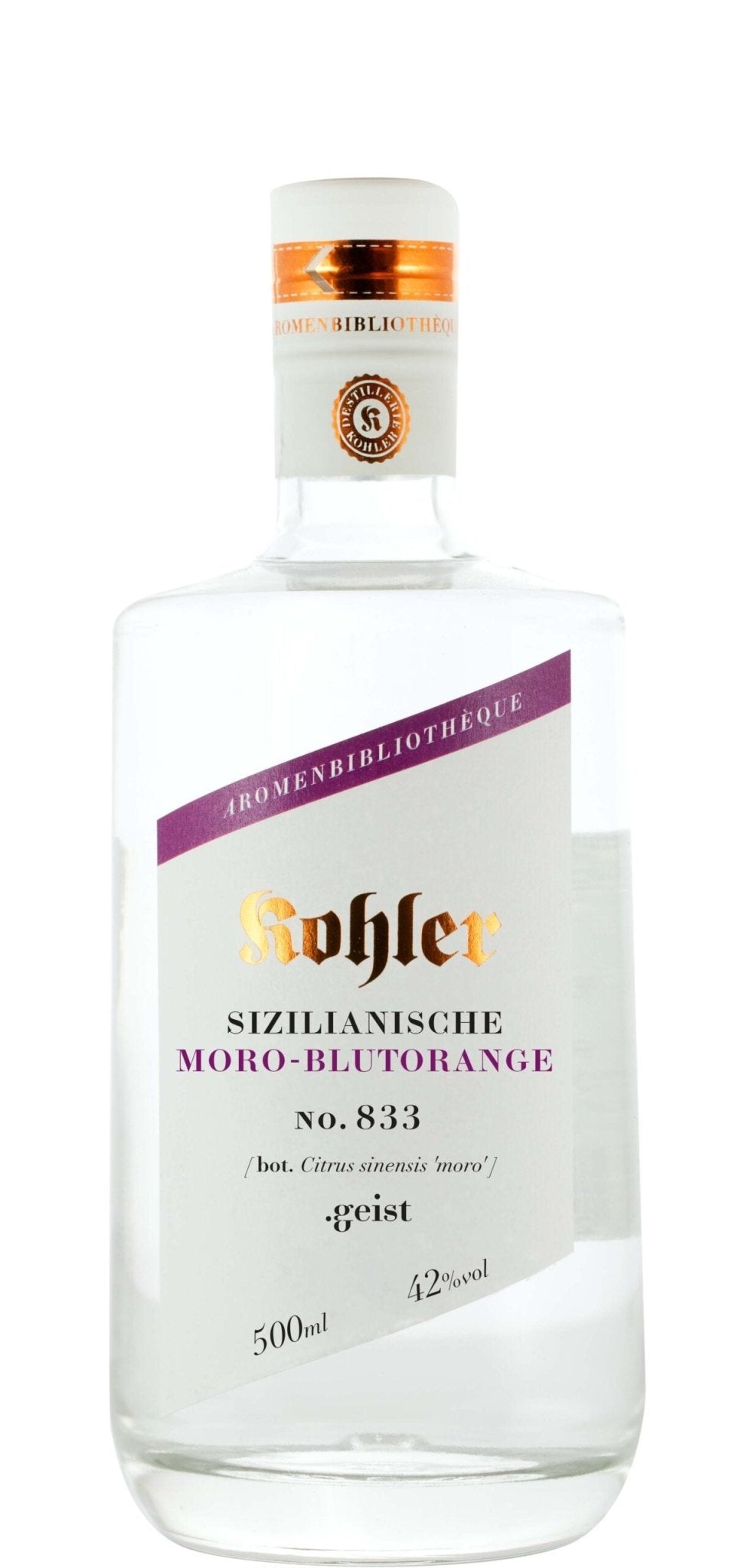Sizilianische Moro - Blutorange .geist 42%vol - Destillerie Kohler - Aromenbibliothéque