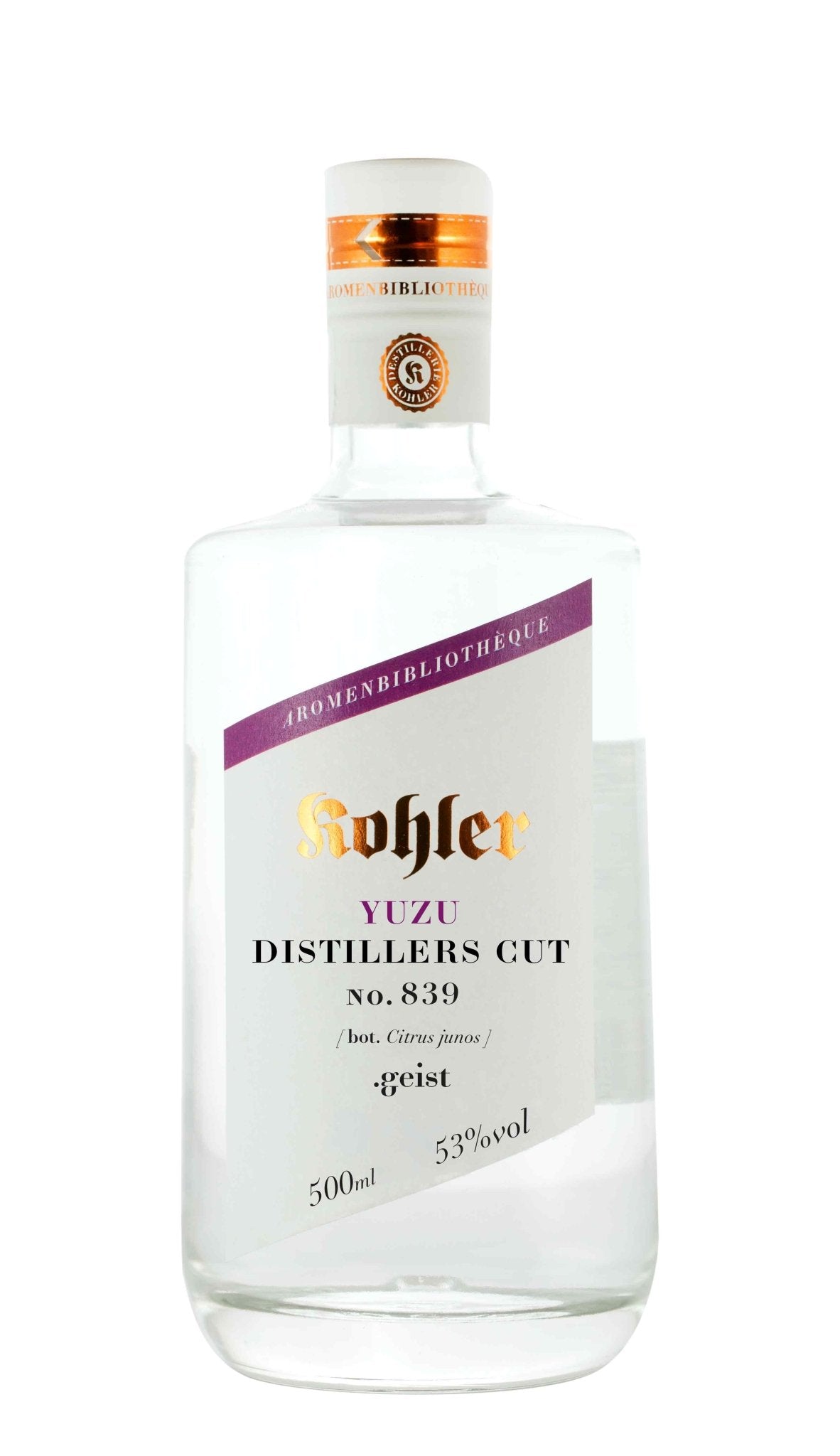 Yuzu ゆず »Distillers Cut« .geist 53%vol - Destillerie Kohler - Aromenbibliothéque